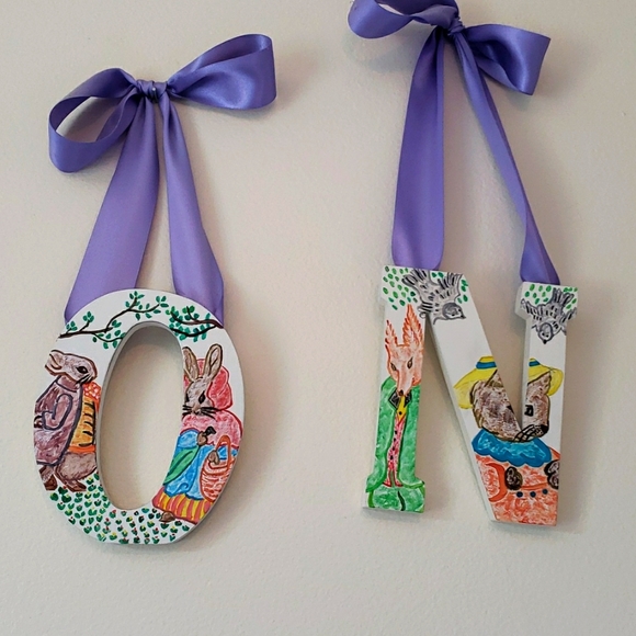 Hand painted letters. - Picture 5 of 5